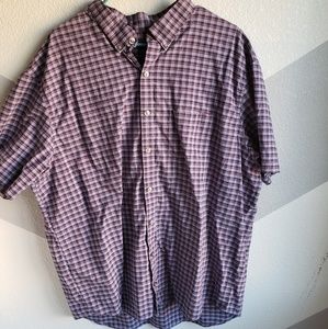 Van Heusen button up plaid shirt